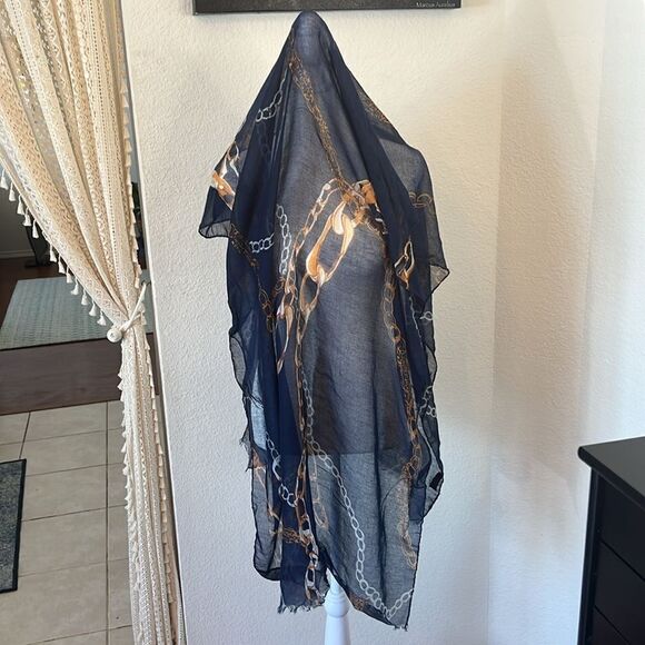 Charming Charlie Jewelry Chain Design Scarf - Picture 2 of 4